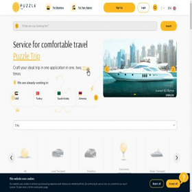 Скриншот главной страницы сайта puzzle-trip.com