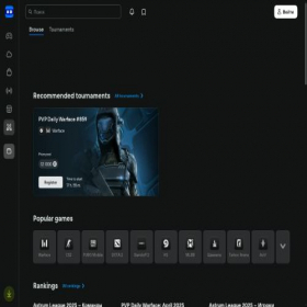 Скриншот главной страницы сайта pvp.vkplay.ru