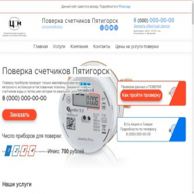 Скриншот главной страницы сайта pyatigorsk.poverka-24.ru