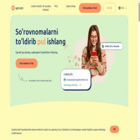 Скриншот главной страницы сайта qarash.uz