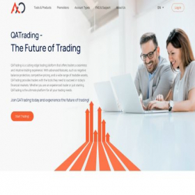 Скриншот главной страницы сайта qatrading.net