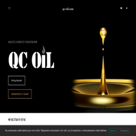 Скриншот главной страницы сайта qc-oil.com