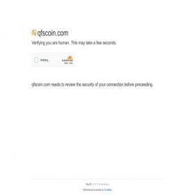 Скриншот главной страницы сайта qfscoin.com