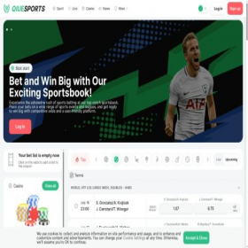 Скриншот главной страницы сайта qiuesports.com