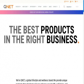 Скриншот главной страницы сайта qnet.net