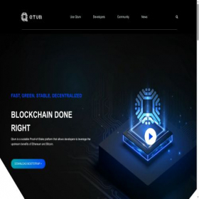 Скриншот главной страницы сайта qtum.org