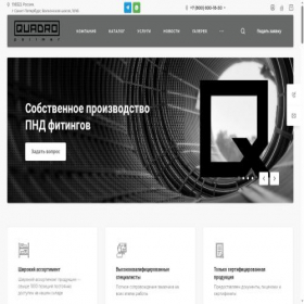 Скриншот главной страницы сайта quadropolimer.com