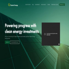 Скриншот главной страницы сайта quaintenergy.com