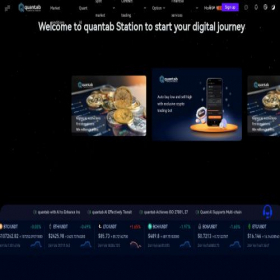 Скриншот главной страницы сайта quantab.site