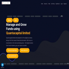 Скриншот главной страницы сайта quantacapital.org