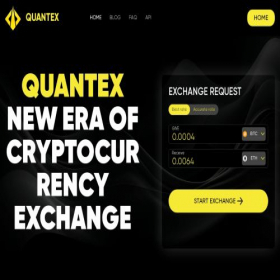 Скриншот главной страницы сайта quantex.space