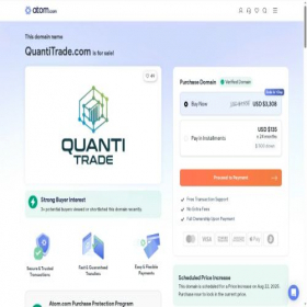 Скриншот главной страницы сайта quantitrade.com