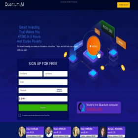 Скриншот главной страницы сайта quantum-ai.systems