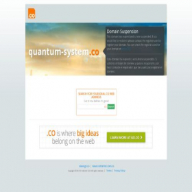 Скриншот главной страницы сайта quantum-system.co