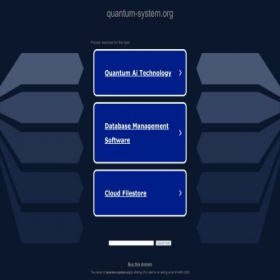 Скриншот главной страницы сайта quantum-system.org