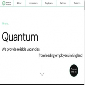Скриншот главной страницы сайта quantumjob.uk