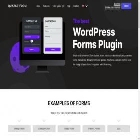 Скриншот главной страницы сайта quasar-form.com