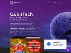 Скриншот главной страницы сайта qubittech.ai