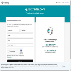 Скриншот главной страницы сайта qubittrader.com