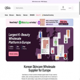 Скриншот главной страницы сайта qudobeauty.com