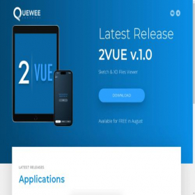 Скриншот главной страницы сайта quewee.net