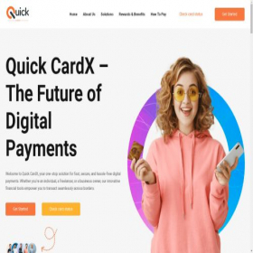 Скриншот главной страницы сайта quickcardx.com