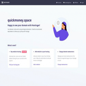 Скриншот главной страницы сайта quickmoney.space