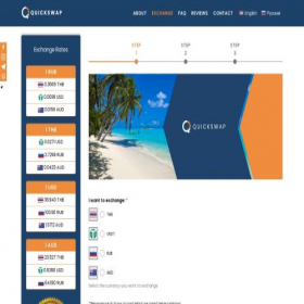 Скриншот главной страницы сайта quickswap.vip