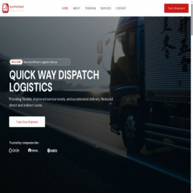 Скриншот главной страницы сайта quickwaydispatch.online