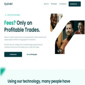 Скриншот главной страницы сайта quiver.trade