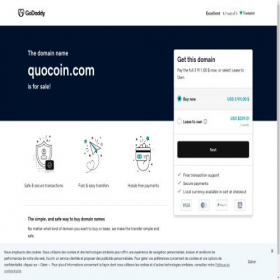 Скриншот главной страницы сайта quocoin.com