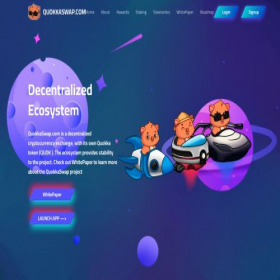 Скриншот главной страницы сайта quokkaswap.com