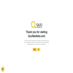 Скриншот главной страницы сайта quomarkets.com