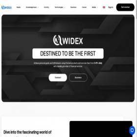 Скриншот главной страницы сайта qwidex.com