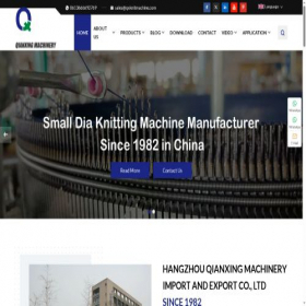 Скриншот главной страницы сайта qxknitmachine.com