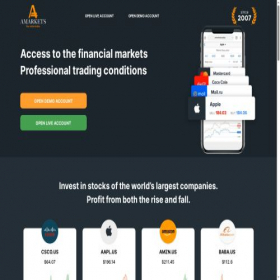 Скриншот главной страницы сайта r.amarketstrading.org