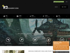 Скриншот главной страницы сайта r2pleasent.com
