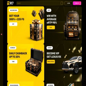 Скриншот главной страницы сайта r7casino486.com