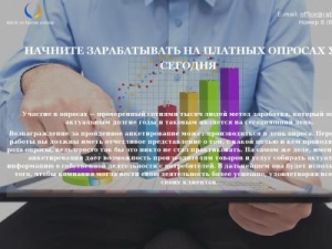 Скриншот главной страницы сайта rabota-opros.ru