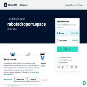 Скриншот главной страницы сайта rabotadropom.space