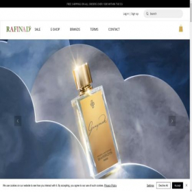Скриншот главной страницы сайта rafinadparfumerie.com