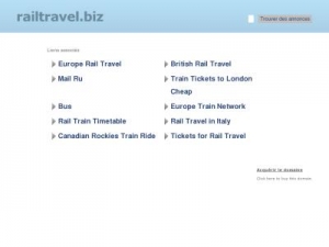 Скриншот главной страницы сайта railtravel.biz