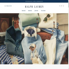 Скриншот главной страницы сайта ralph-lauren.ru