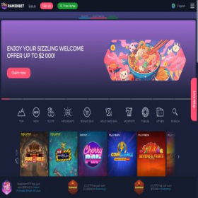 Скриншот главной страницы сайта ramenbet.com