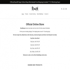 Скриншот главной страницы сайта randm-shop.com