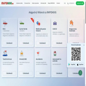 Скриншот главной страницы сайта rapidasig.md