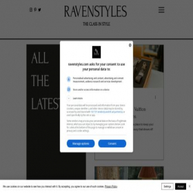 Скриншот главной страницы сайта ravenstyles.com