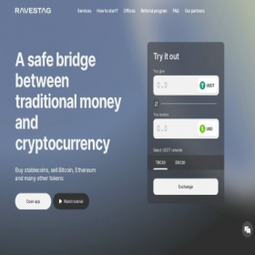 Скриншот главной страницы сайта ravestag.com