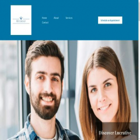 Скриншот главной страницы сайта rbgroup.pro