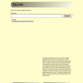 Скриншот главной страницы сайта rbls.org